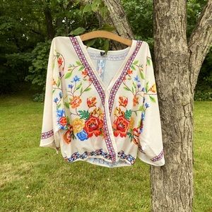 Size 1XL Shein Boho Floral Top